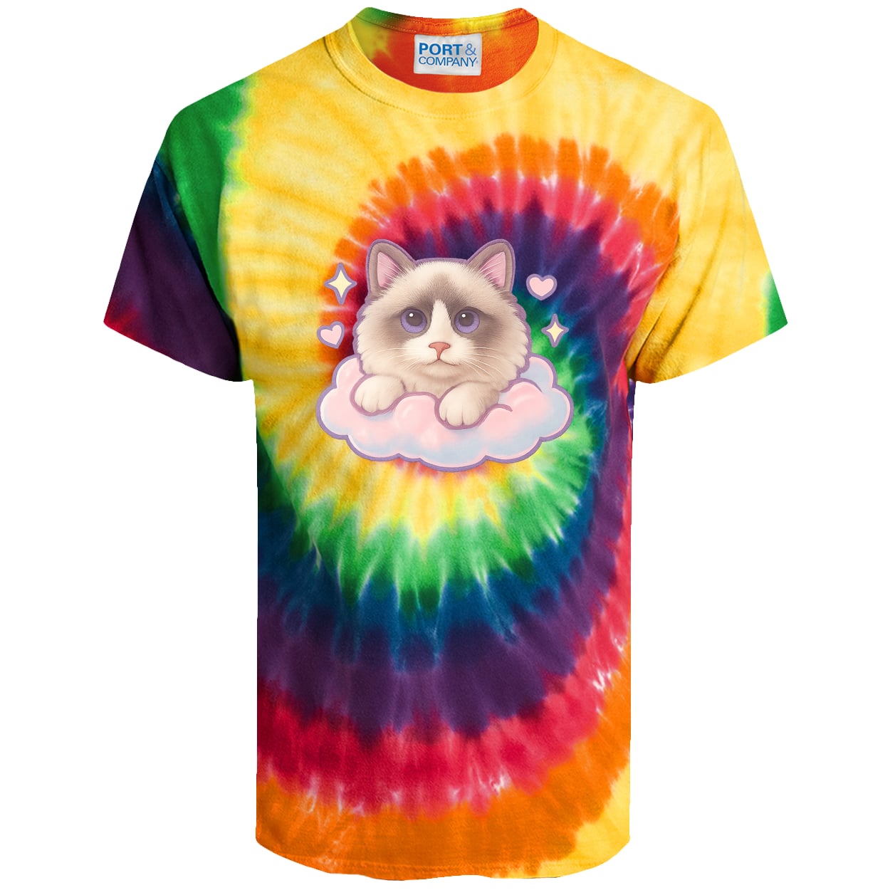 PC147 Port & Company Tie-Dye Tee - Rainbow