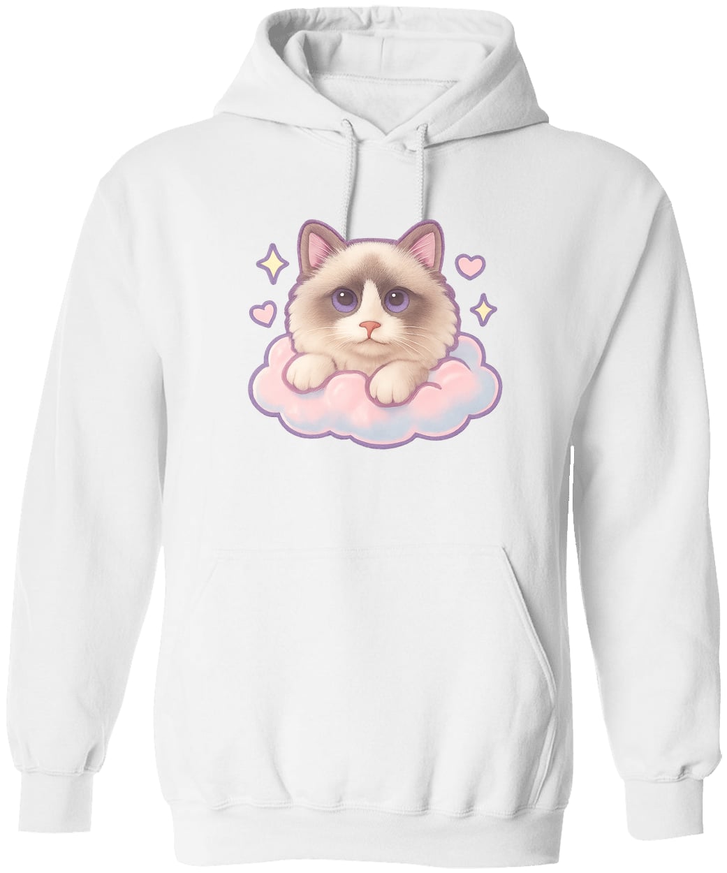 G185 Gildan Pullover Hoodie - White