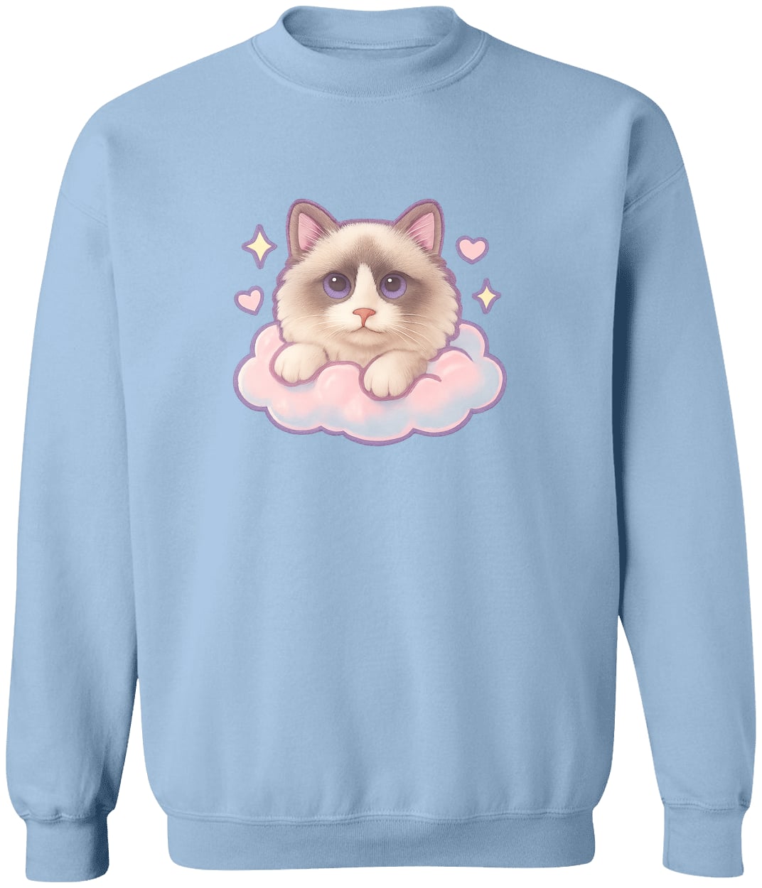 G180 Gildan Crewneck Pullover Sweatshirt - Light Blue