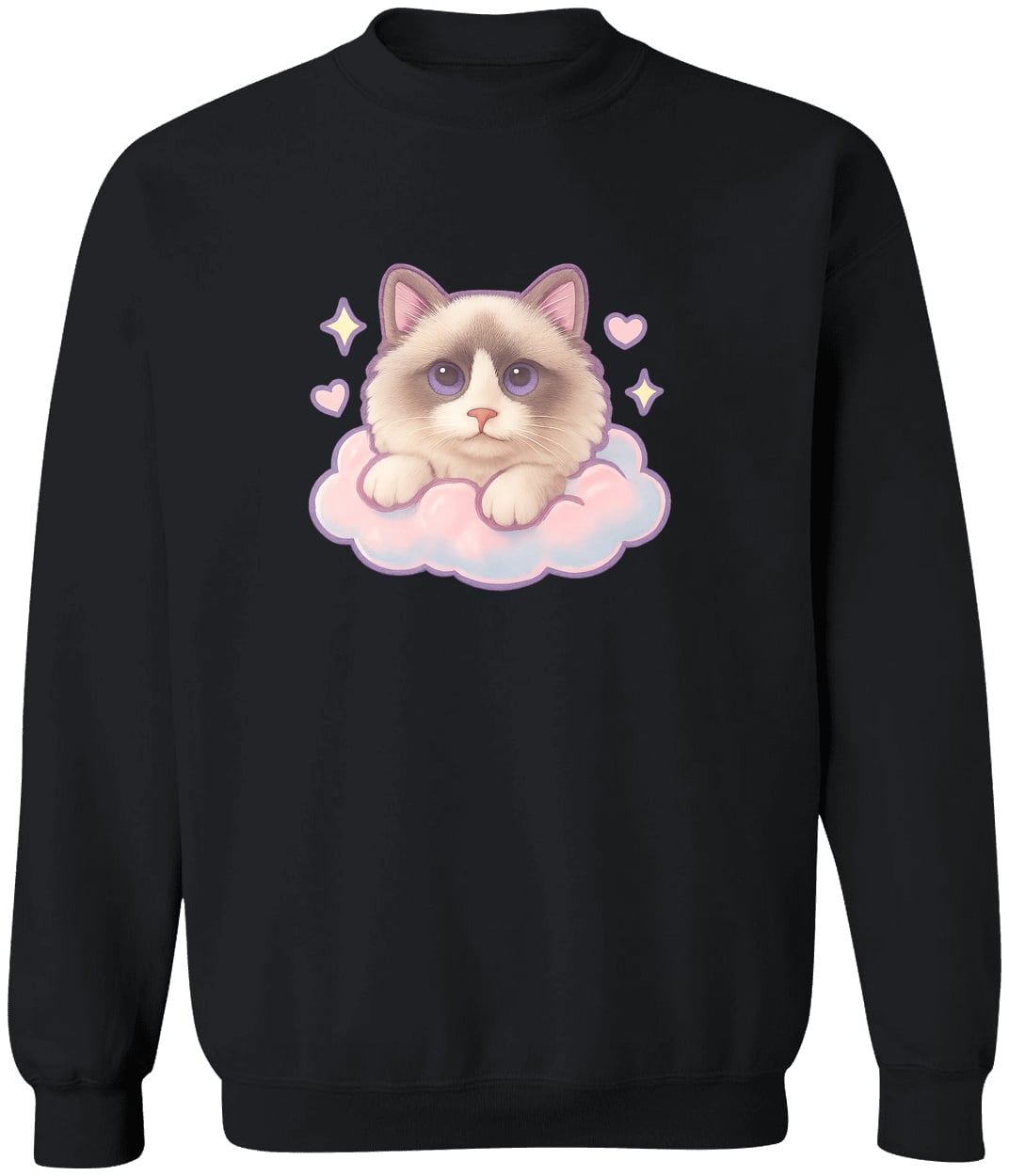G180 Gildan Crewneck Pullover Sweatshirt - Black