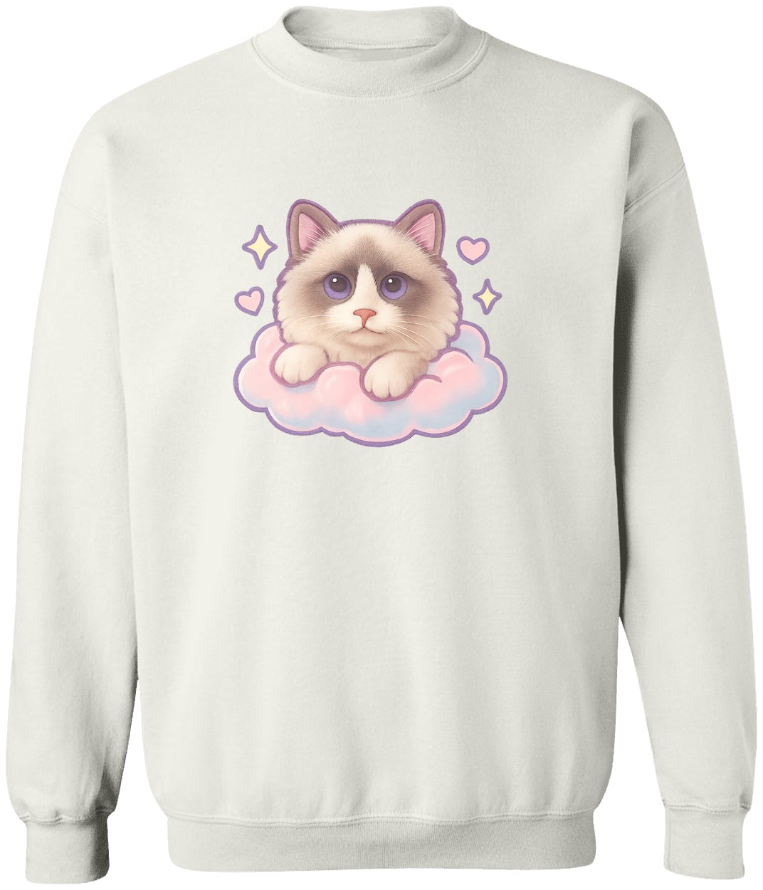 G180 Gildan Crewneck Pullover Sweatshirt - White