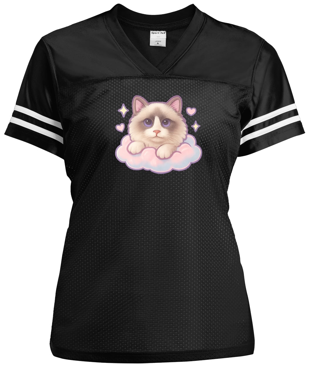 LST307 Sport-Tek Ladies' Replica Jersey - Black/White