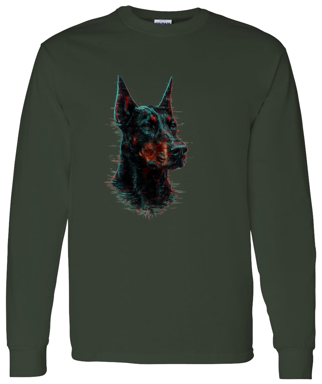 G540 LS T-Shirt 5.3 oz. - Forest Green