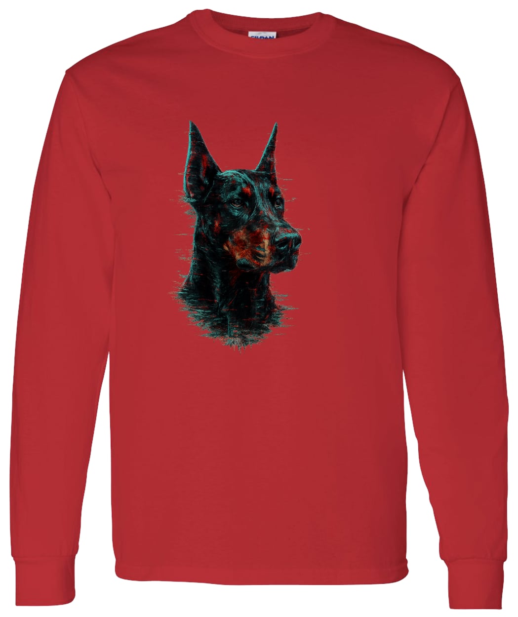 G540 LS T-Shirt 5.3 oz. - Red