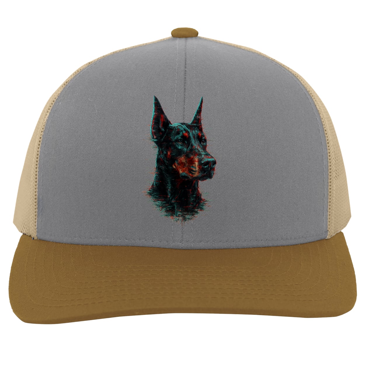 104C Trucker Snap Back - Heather/Beige/Amber