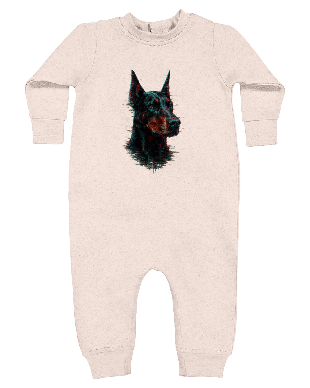 4447 Rabbit Skins Infant Fleece One-Piece Bodysuit - Natural Heather