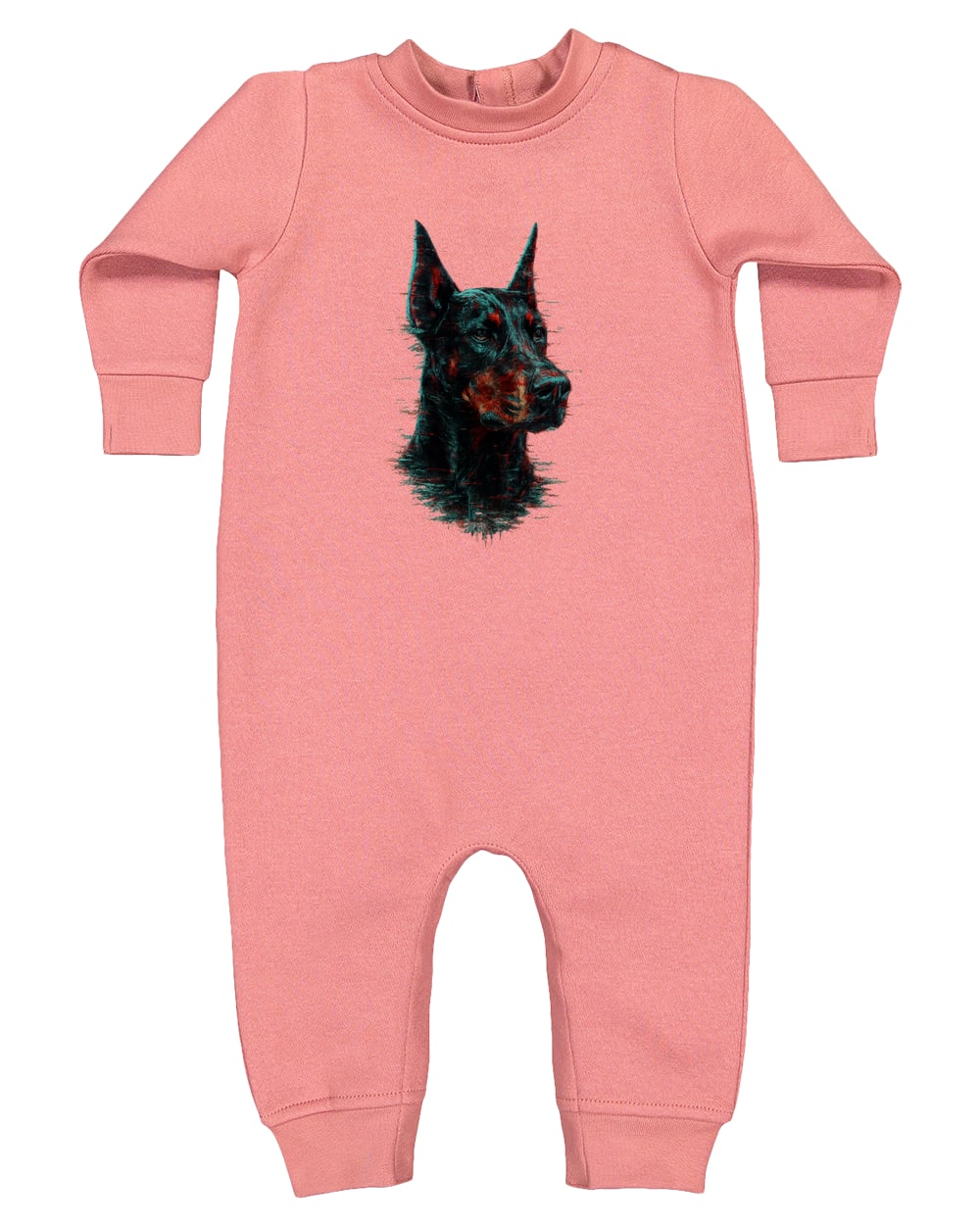 4447 Rabbit Skins Infant Fleece One-Piece Bodysuit - Mauvelous