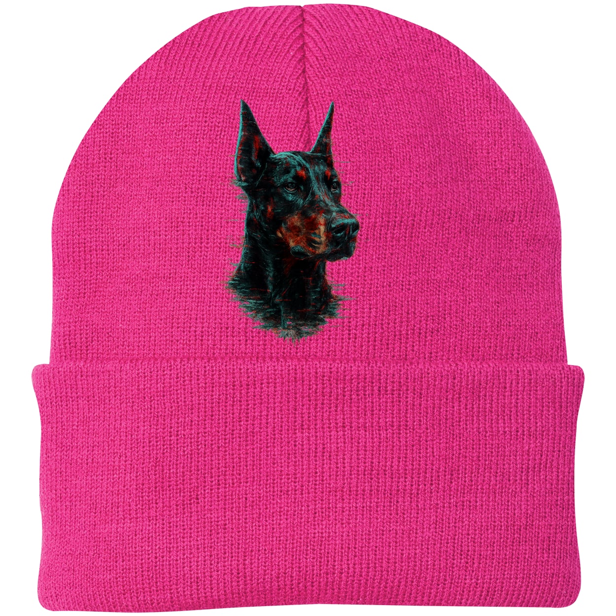 CP90 Port & Company Knit Beanie - Neon Pink