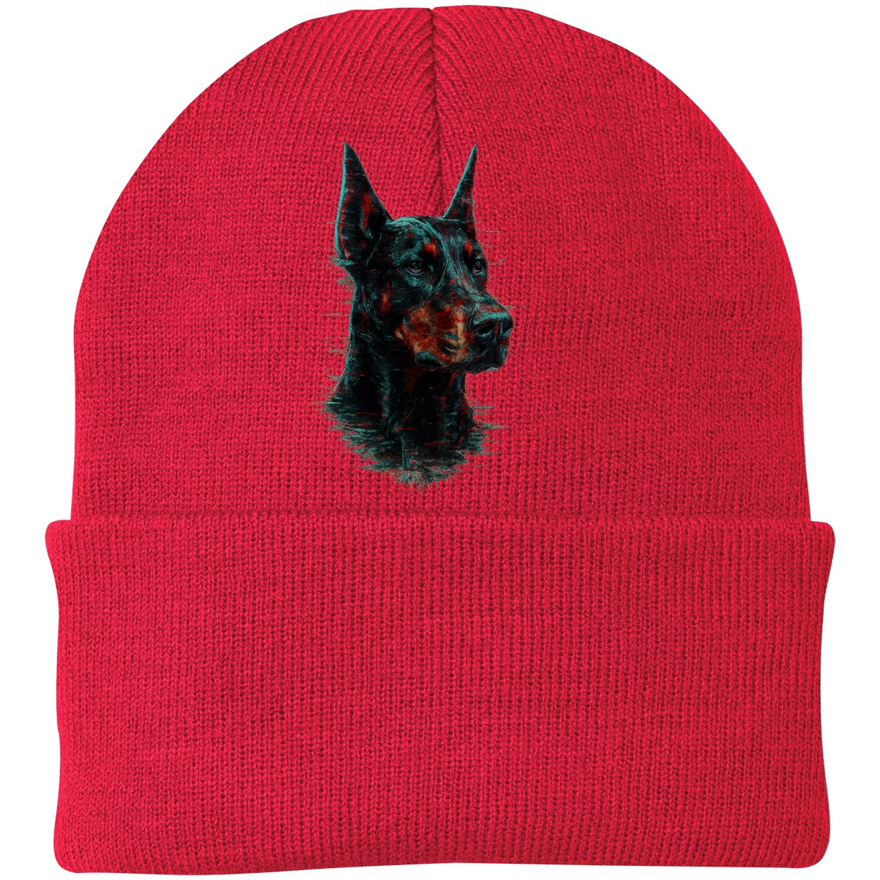 CP90 Port & Company Knit Beanie - Athletic Red