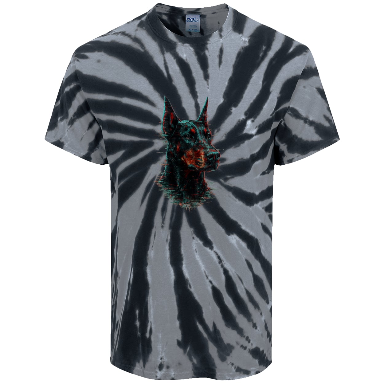 PC147 Port & Company Tie-Dye Tee - Black