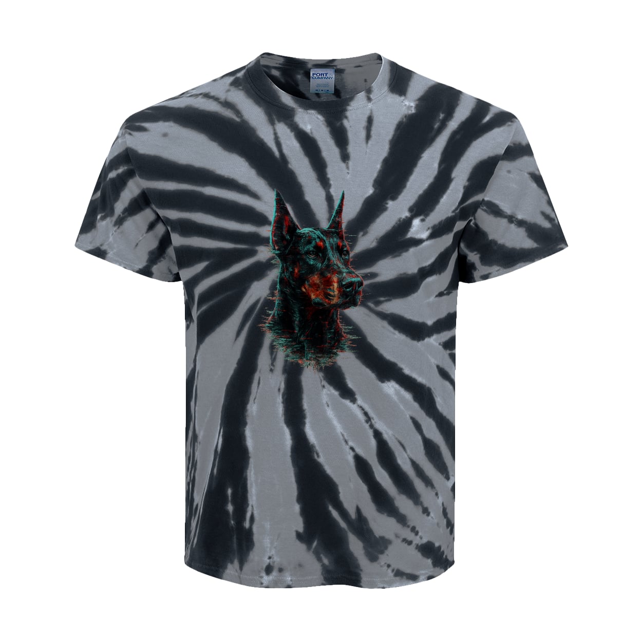 PC147Y Port & Company Kids Tie-Dye Tee - Black