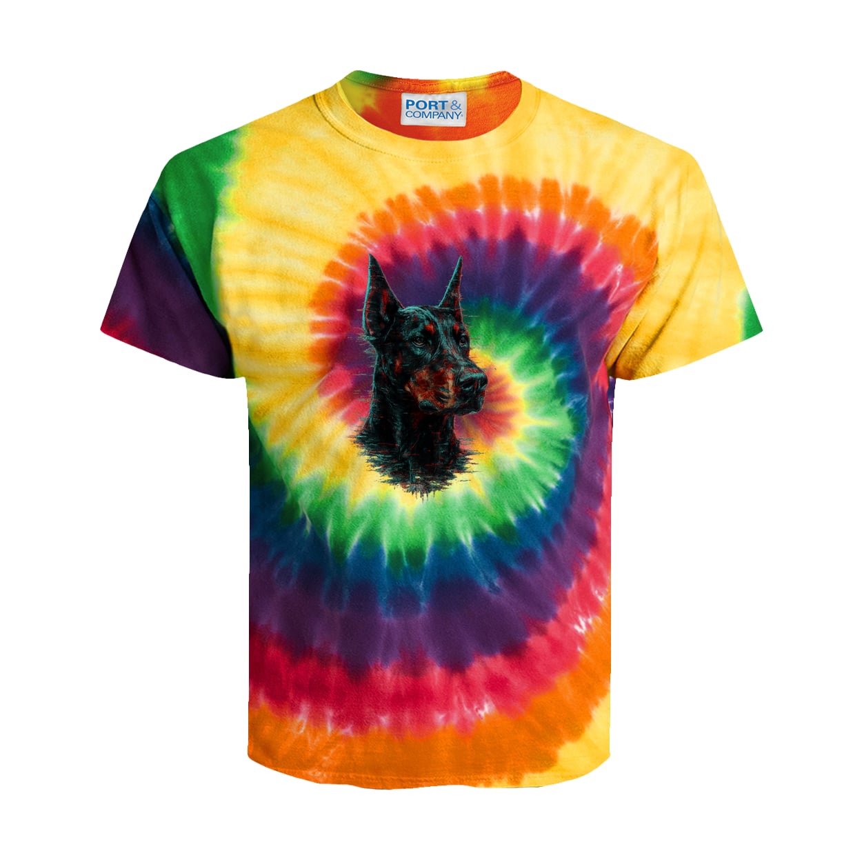PC147Y Port & Company Kids Tie-Dye Tee - Rainbow