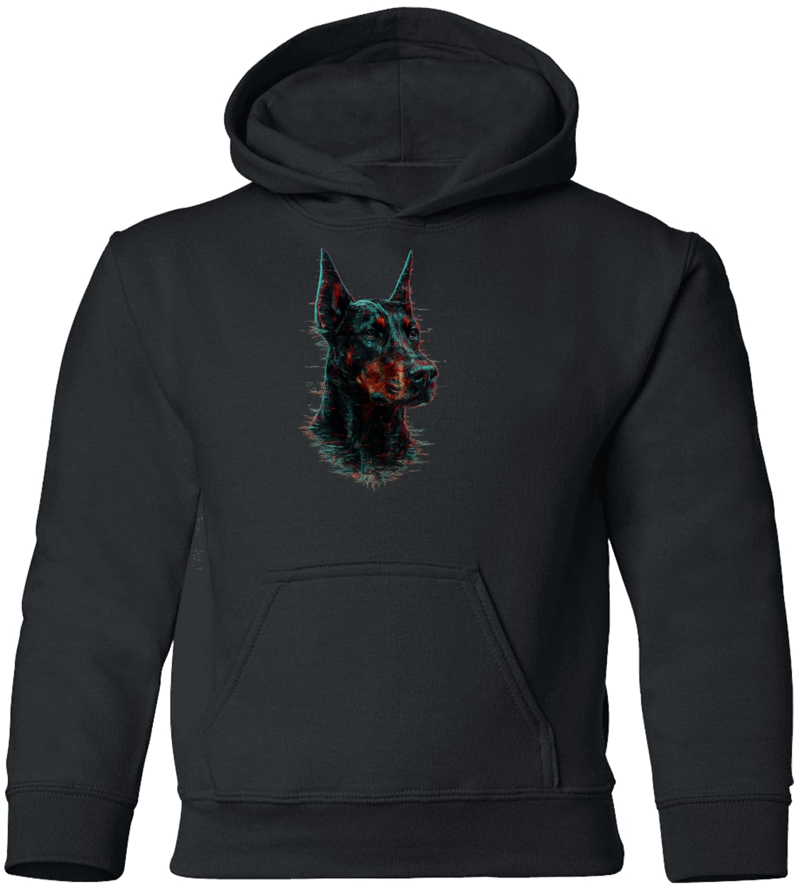 G185B Gildan Youth Pullover Hoodie - Black