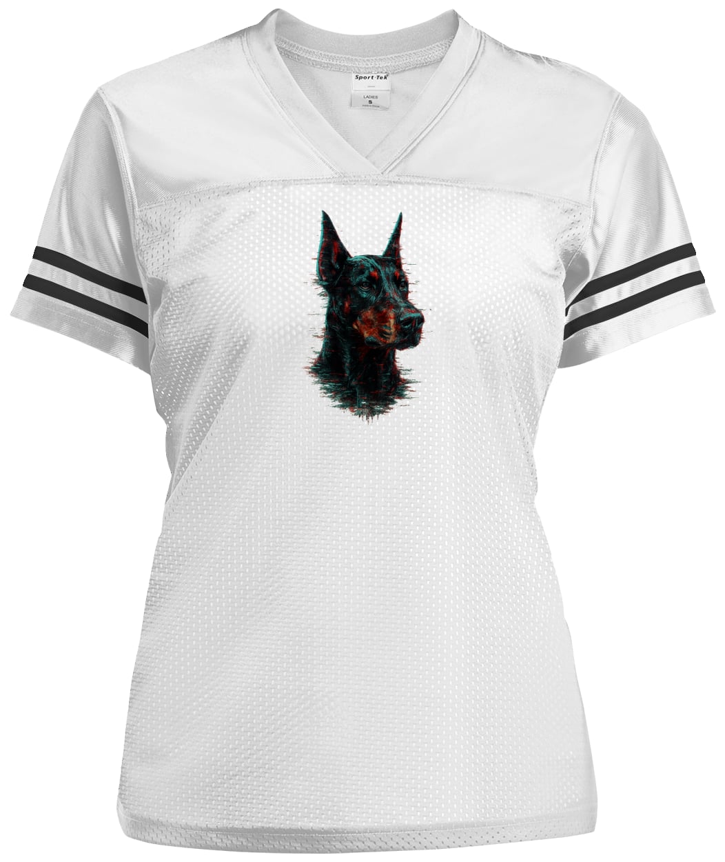 LST307 Sport-Tek Ladies' Replica Jersey - White/Black