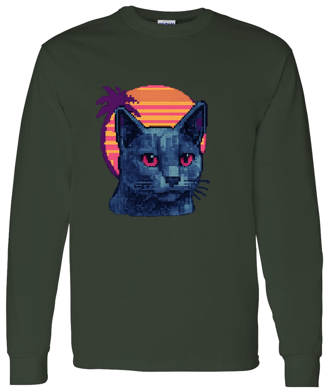 G540 LS T-Shirt 5.3 oz. - Forest Green