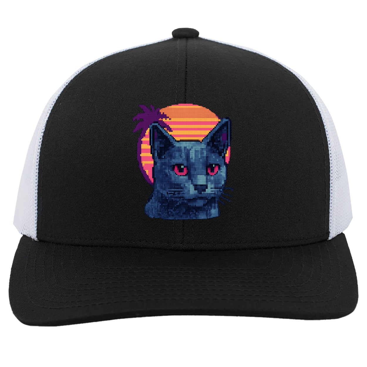 104C Trucker Snap Back - Black/White
