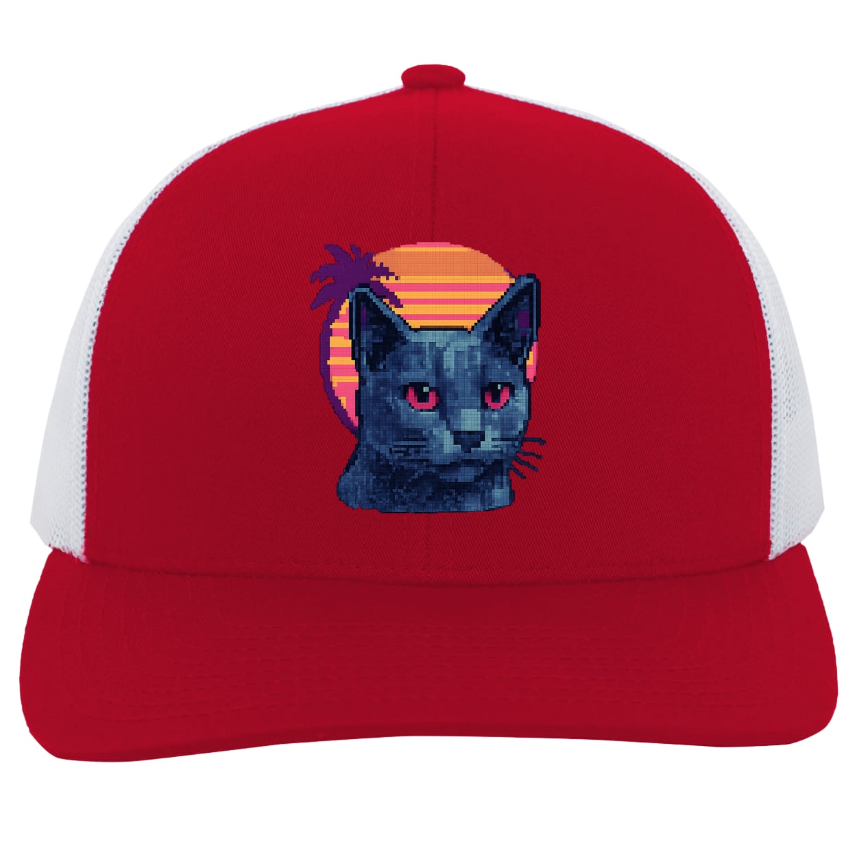 104C Trucker Snap Back - Red/White