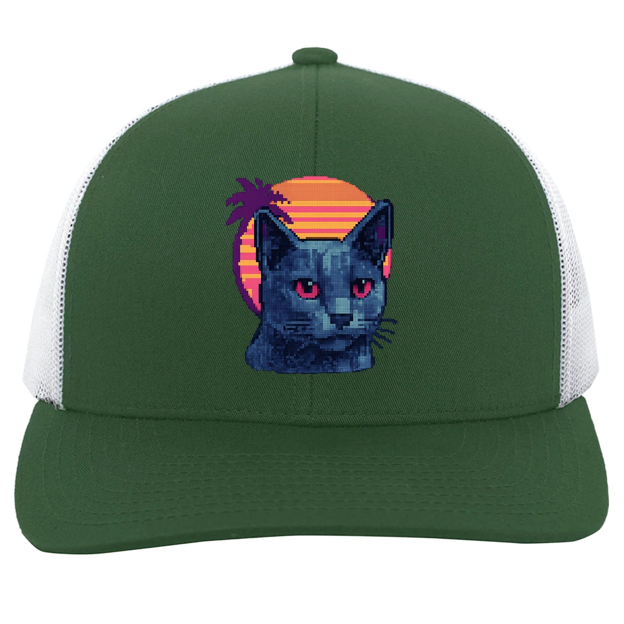 104C Trucker Snap Back - Dark Green/White