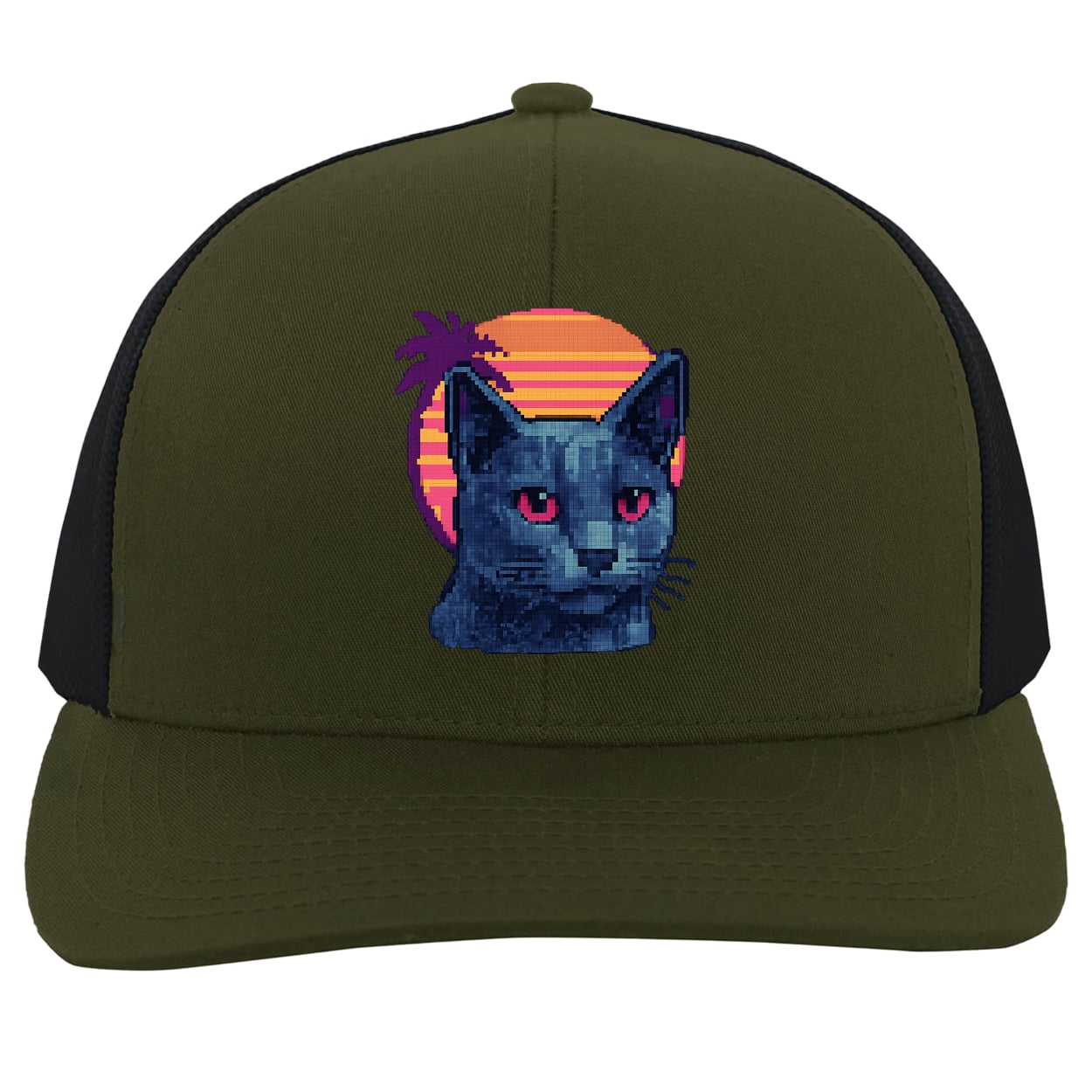 104C Trucker Snap Back - Moss/Charcoal
