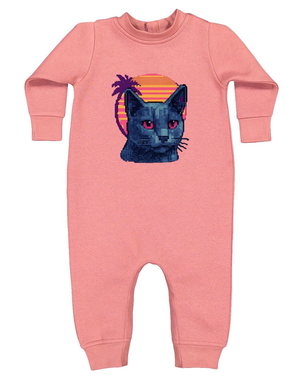 4447 Rabbit Skins Infant Fleece One-Piece Bodysuit - Mauvelous