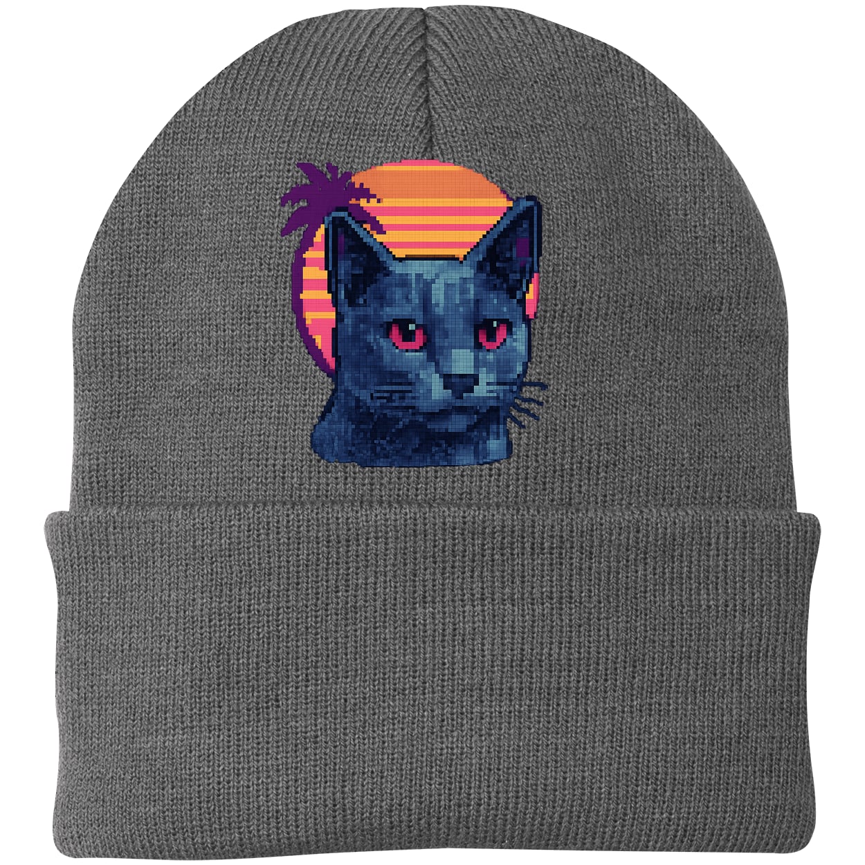 CP90 Port & Company Knit Beanie - Athletic Oxford