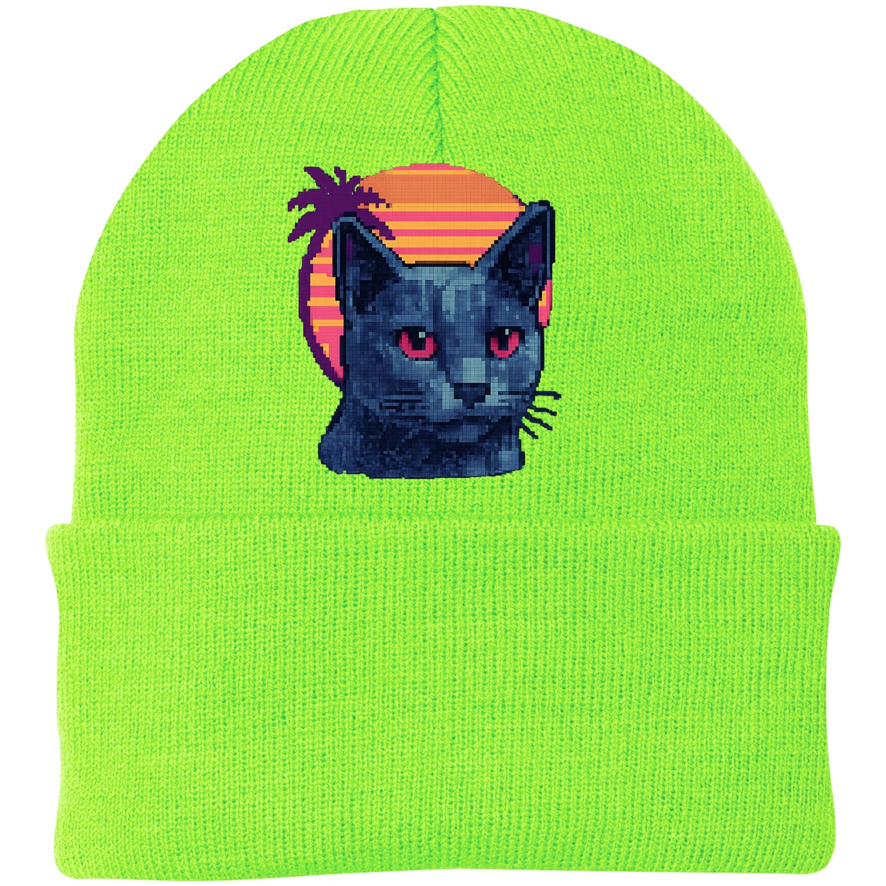 CP90 Port & Company Knit Beanie - Neon Green