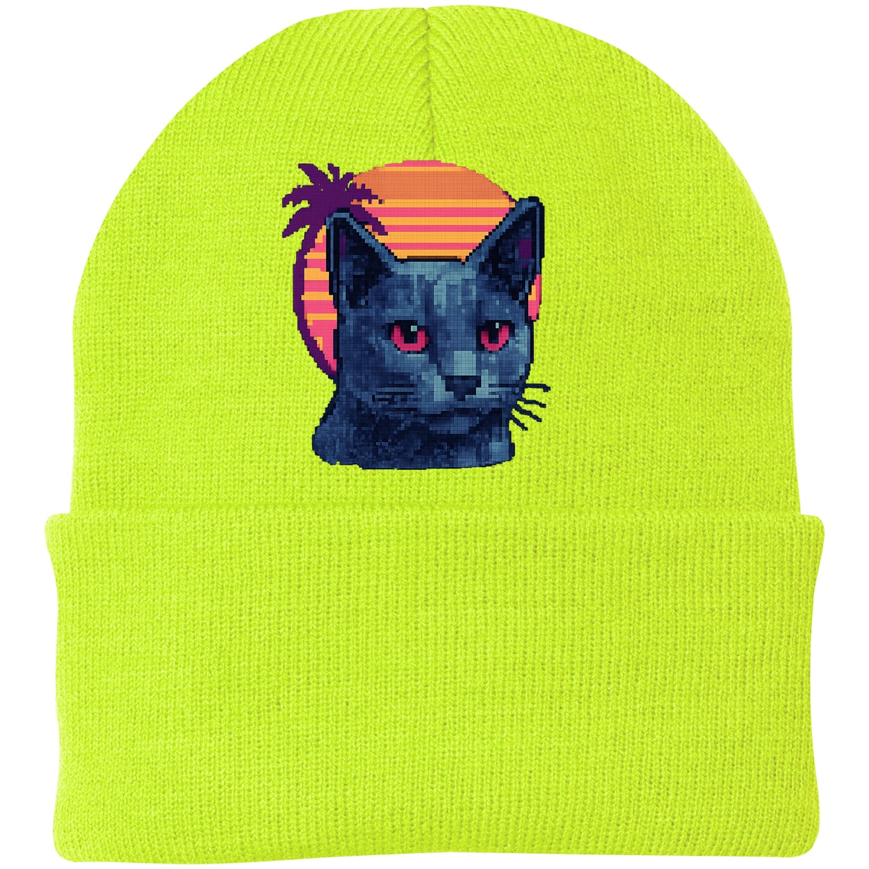 CP90 Port & Company Knit Beanie - Neon Yellow