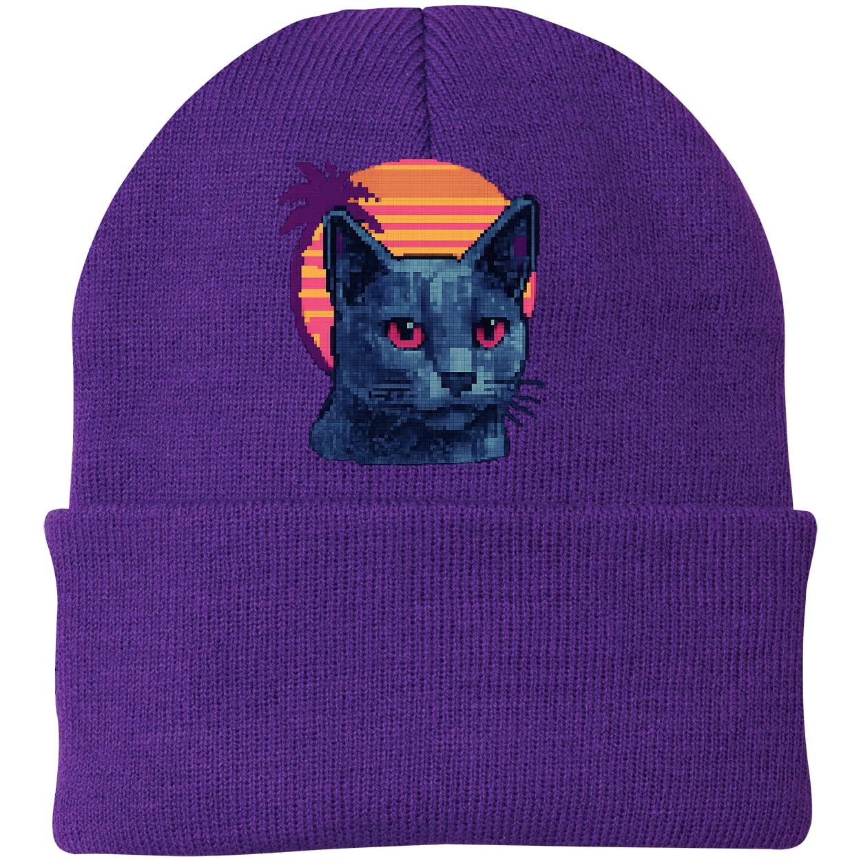 CP90 Port & Company Knit Beanie - Athletic Purple