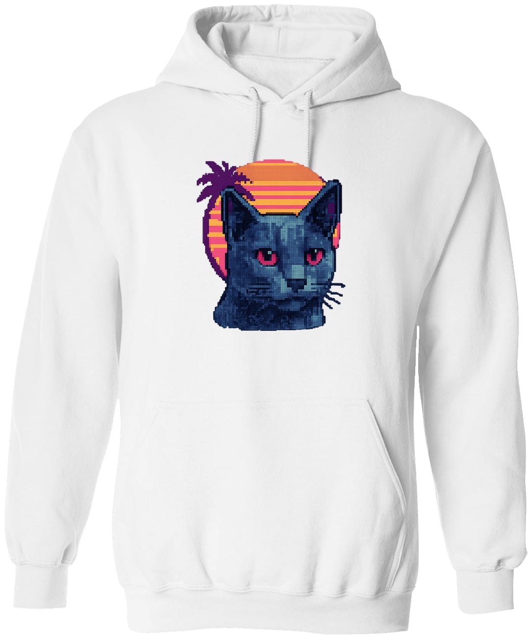 G185 Gildan Pullover Hoodie - White