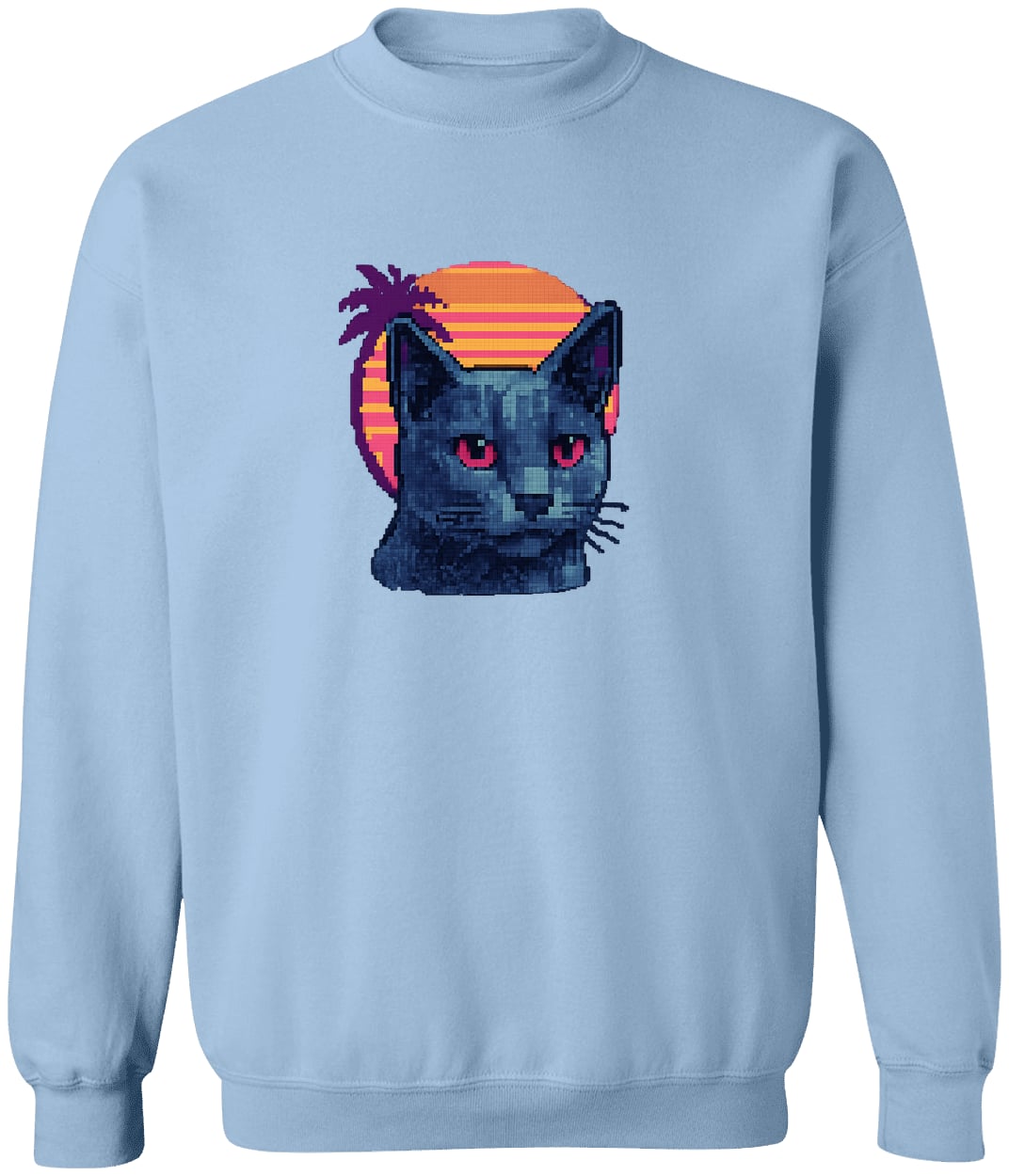 G180 Gildan Crewneck Pullover Sweatshirt - Light Blue