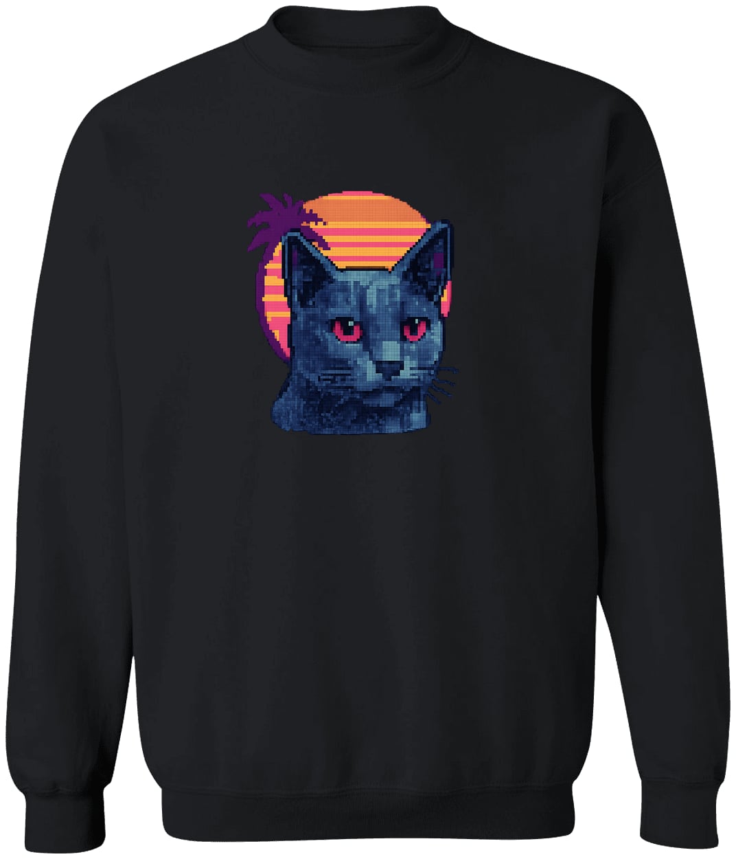 G180 Gildan Crewneck Pullover Sweatshirt - Black