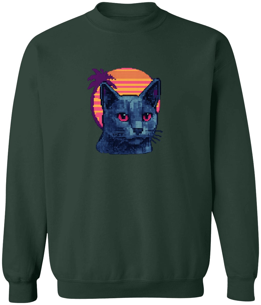 G180 Gildan Crewneck Pullover Sweatshirt - Forest Green
