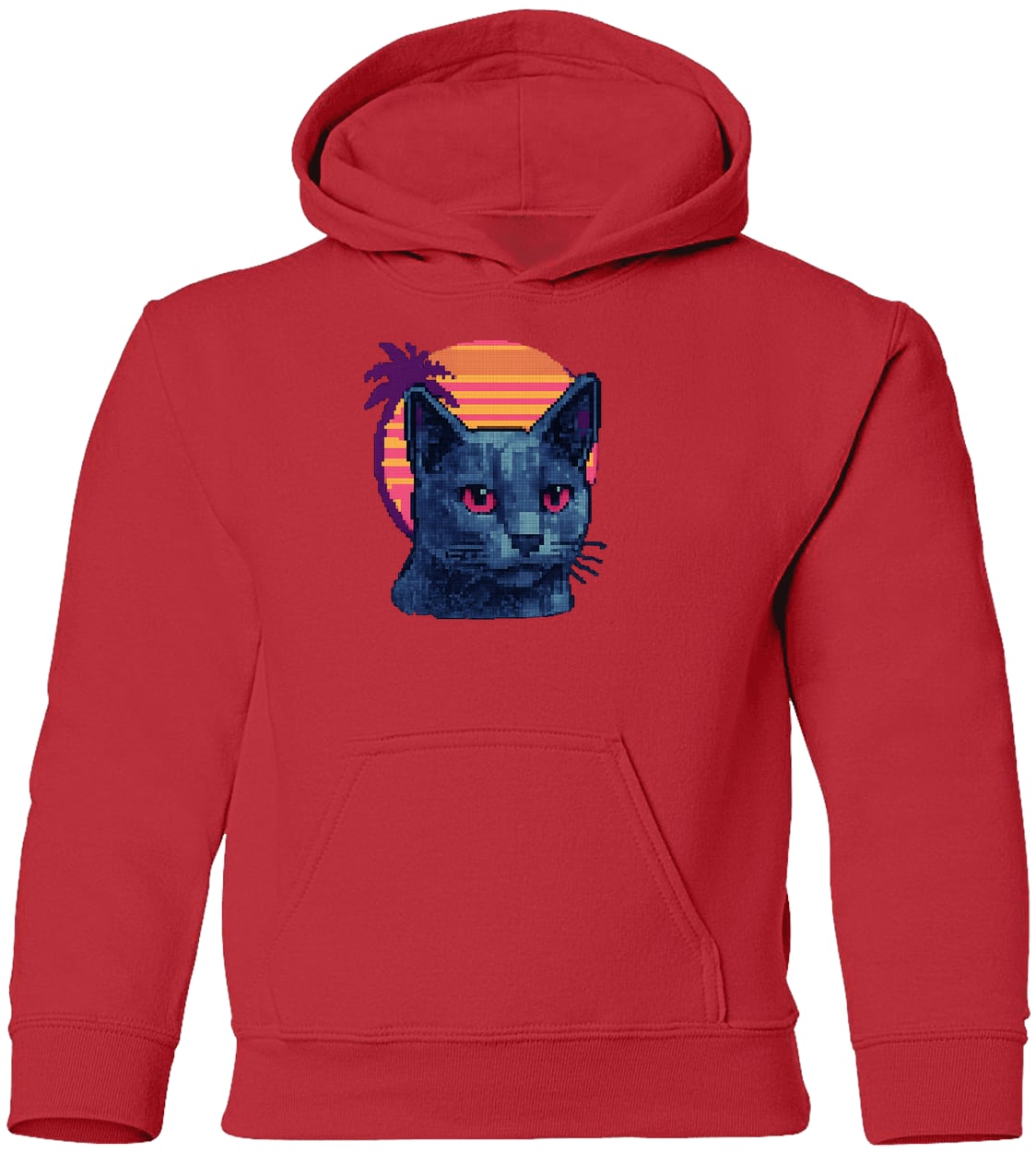 G185B Gildan Youth Pullover Hoodie - Red