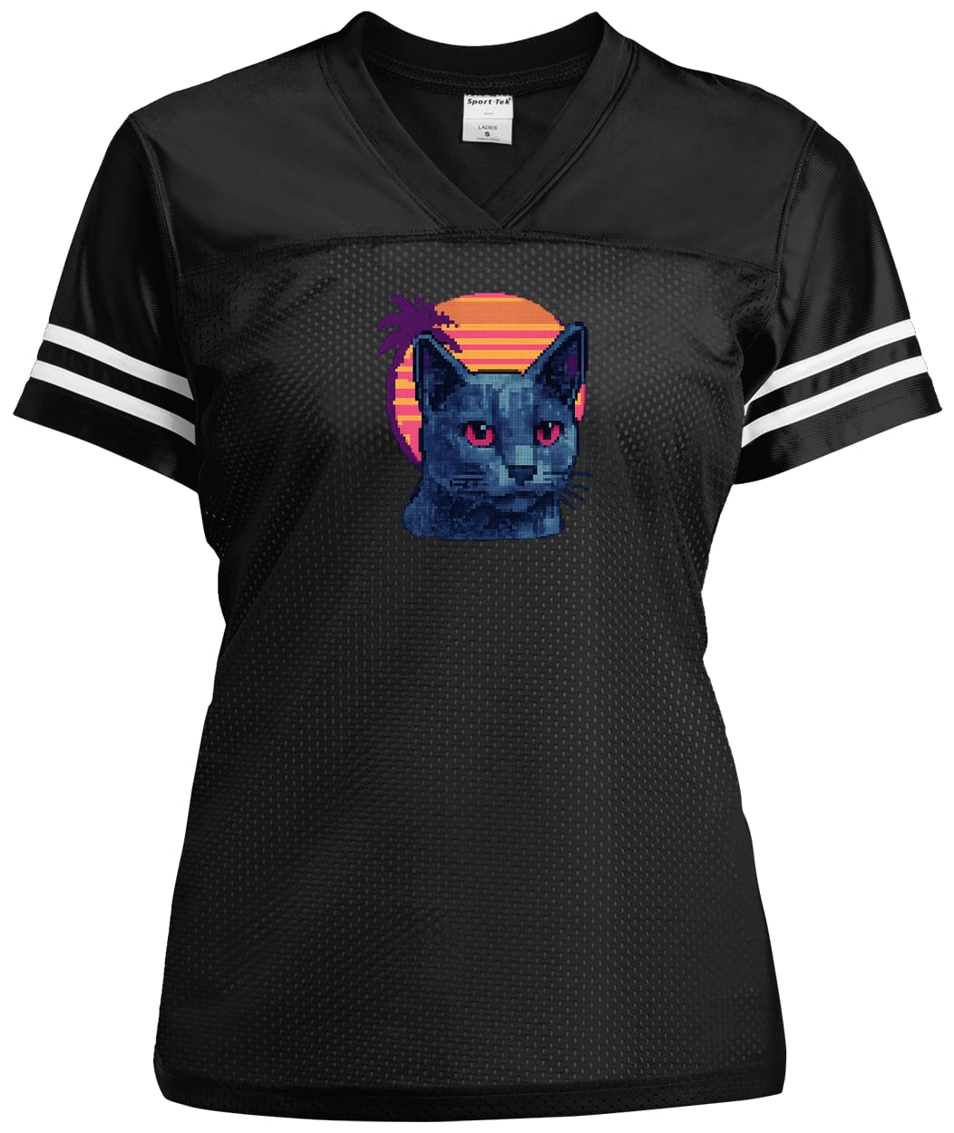 LST307 Sport-Tek Ladies' Replica Jersey - Black/White