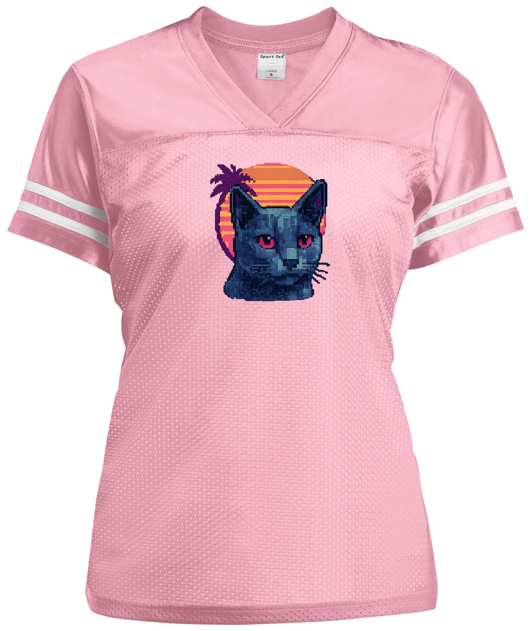 LST307 Sport-Tek Ladies' Replica Jersey - Light Pink/White