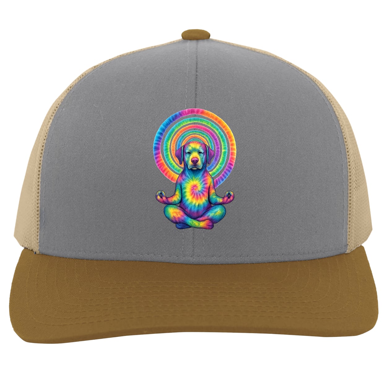 104C Trucker Snap Back - Heather/Beige/Amber