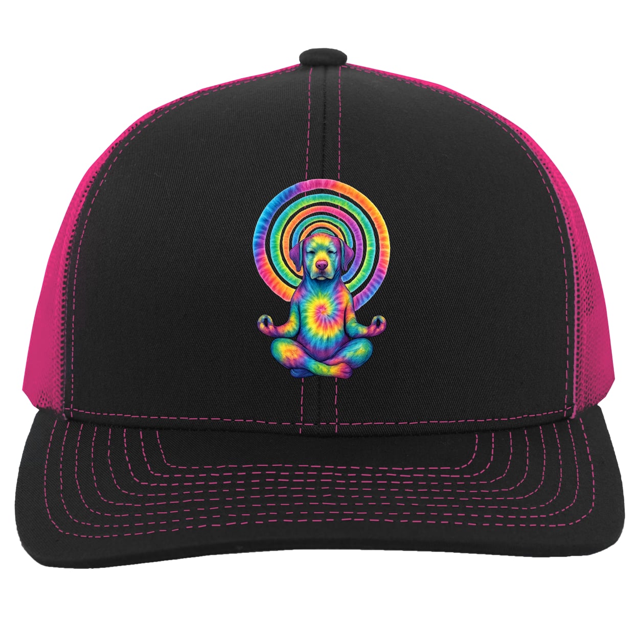 104C Trucker Snap Back - Black/Pink