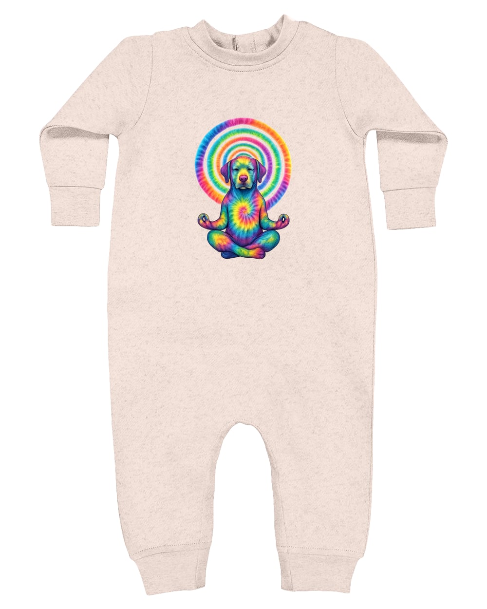 4447 Rabbit Skins Infant Fleece One-Piece Bodysuit - Natural Heather