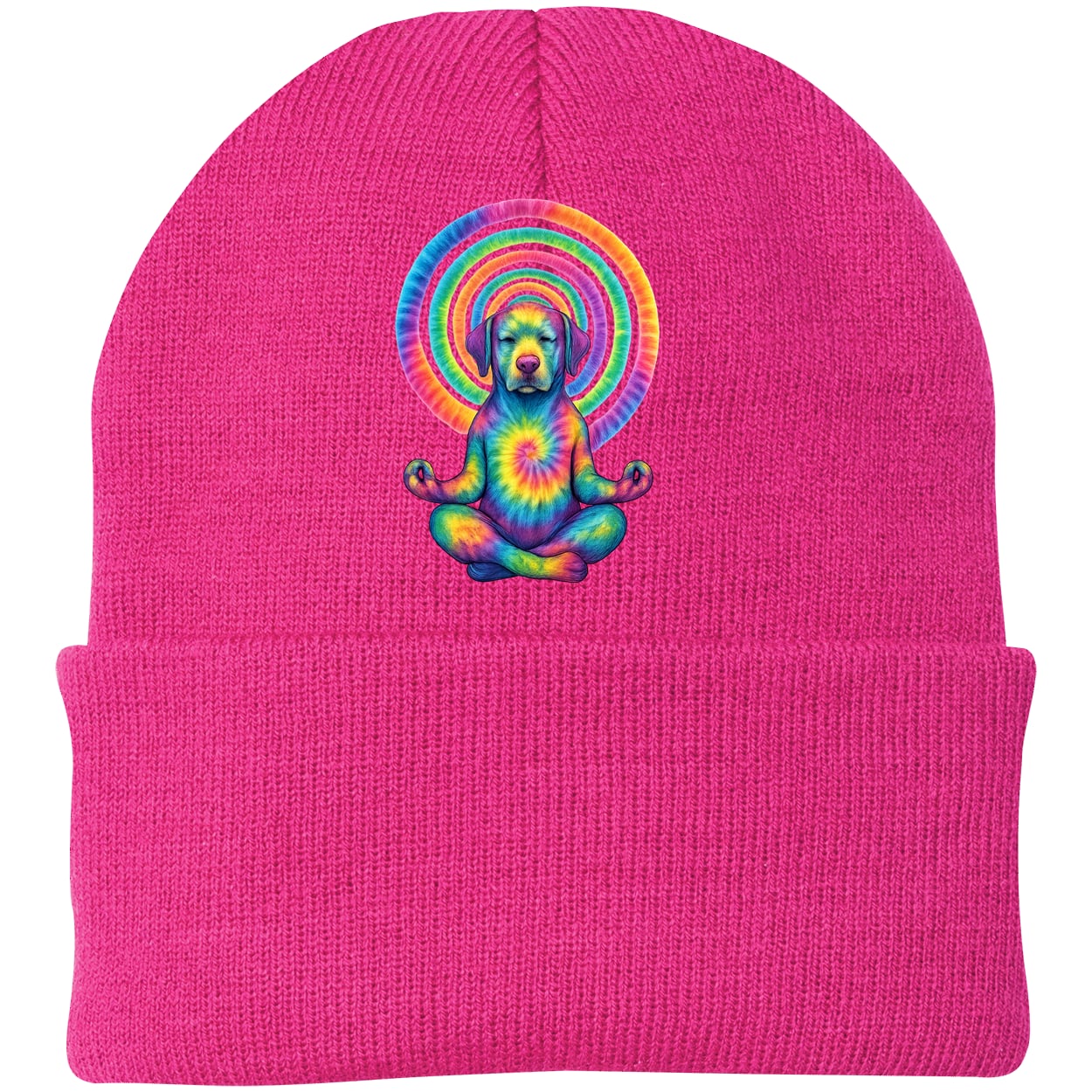 CP90 Port & Company Knit Beanie - Neon Pink