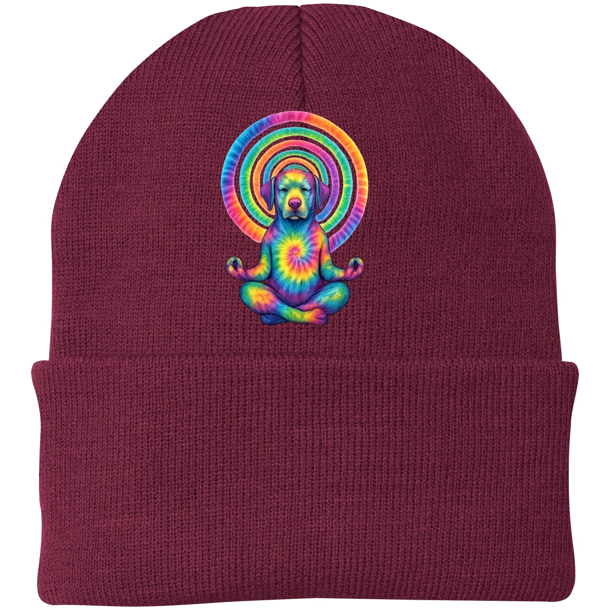 CP90 Port & Company Knit Beanie - Maroon