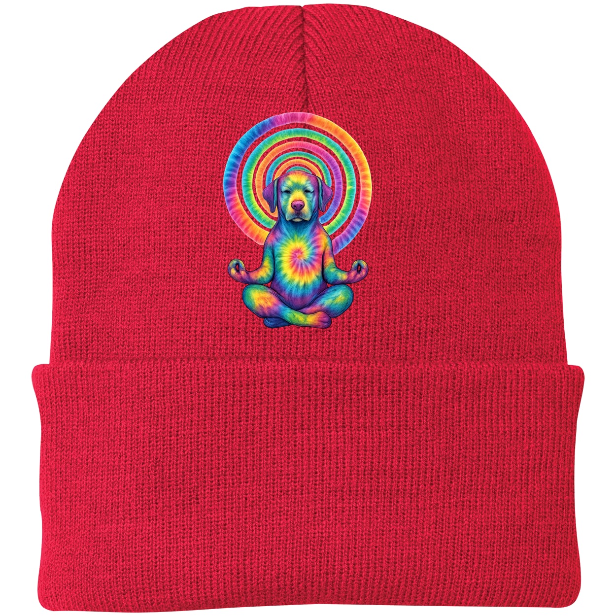 CP90 Port & Company Knit Beanie - Athletic Red