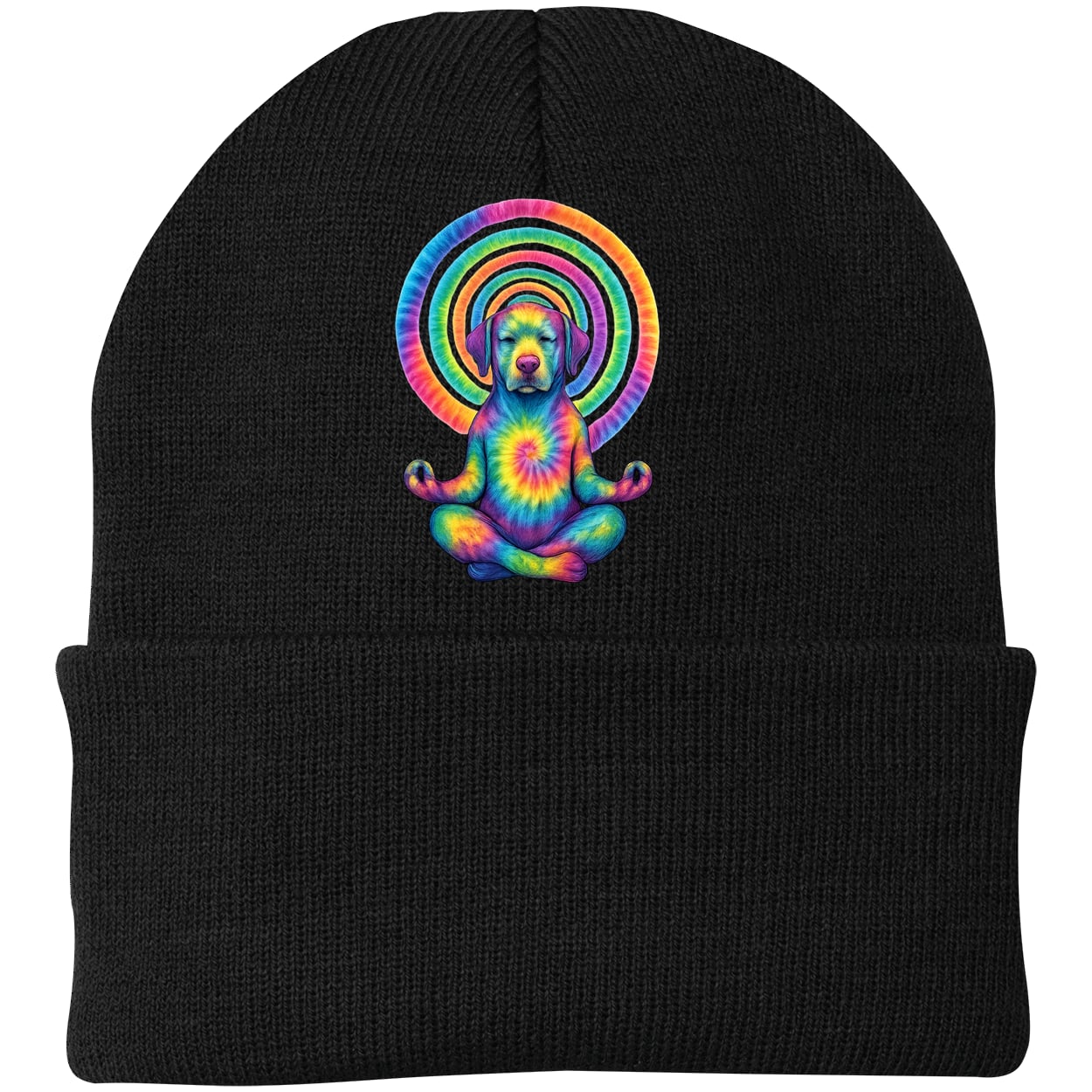 CP90 Port & Company Knit Beanie - Black