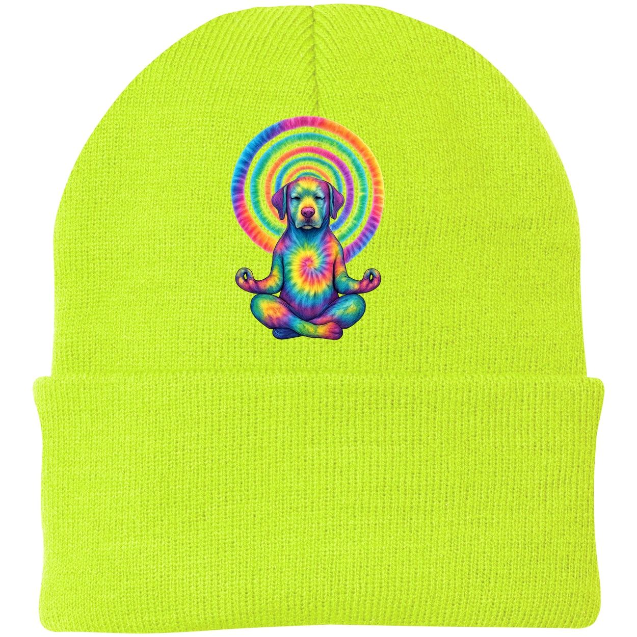 CP90 Port & Company Knit Beanie - Neon Yellow