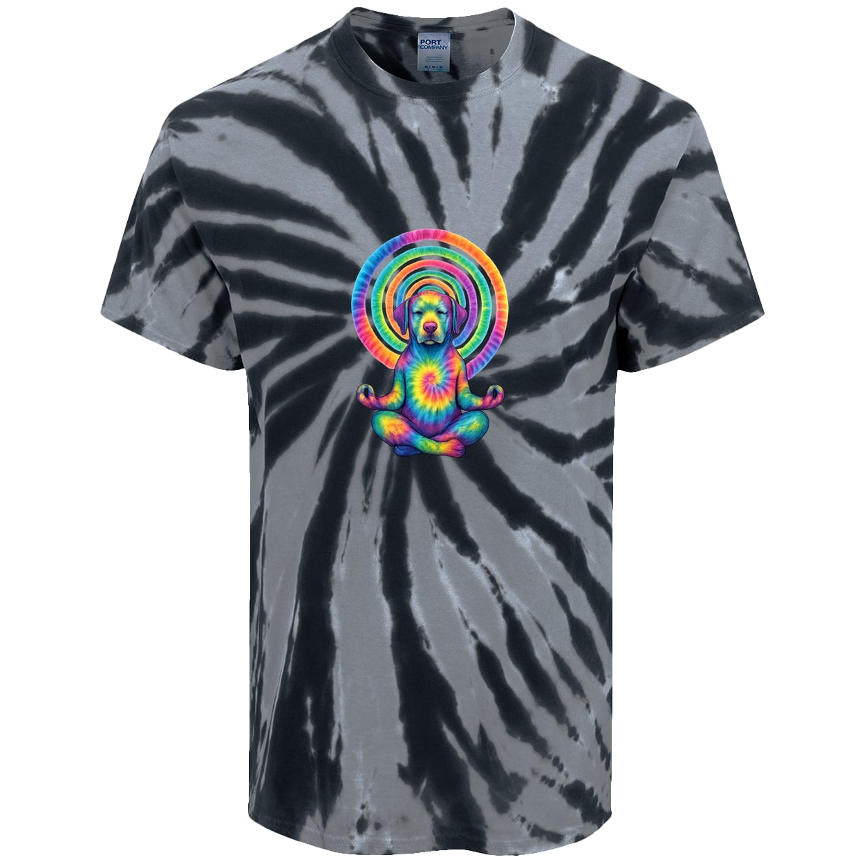 PC147 Port & Company Tie-Dye Tee - Black