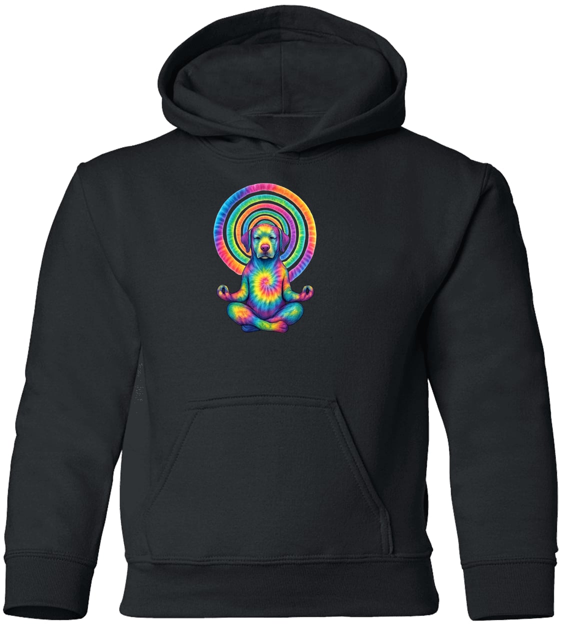 G185B Gildan Youth Pullover Hoodie - Black