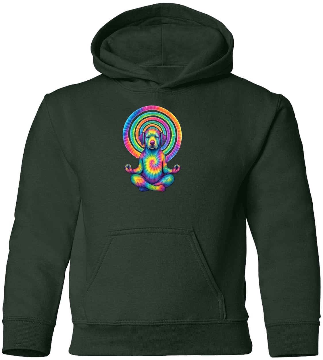 G185B Gildan Youth Pullover Hoodie - Forest Green