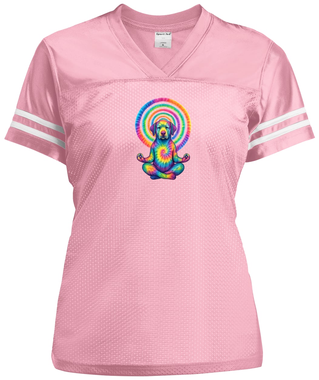 LST307 Sport-Tek Ladies' Replica Jersey - Light Pink/White