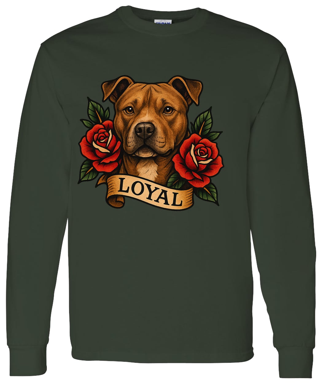 G540 LS T-Shirt 5.3 oz. - Forest Green