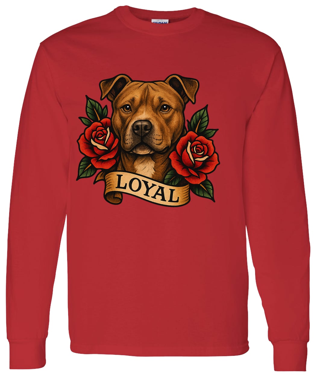 G540 LS T-Shirt 5.3 oz. - Red