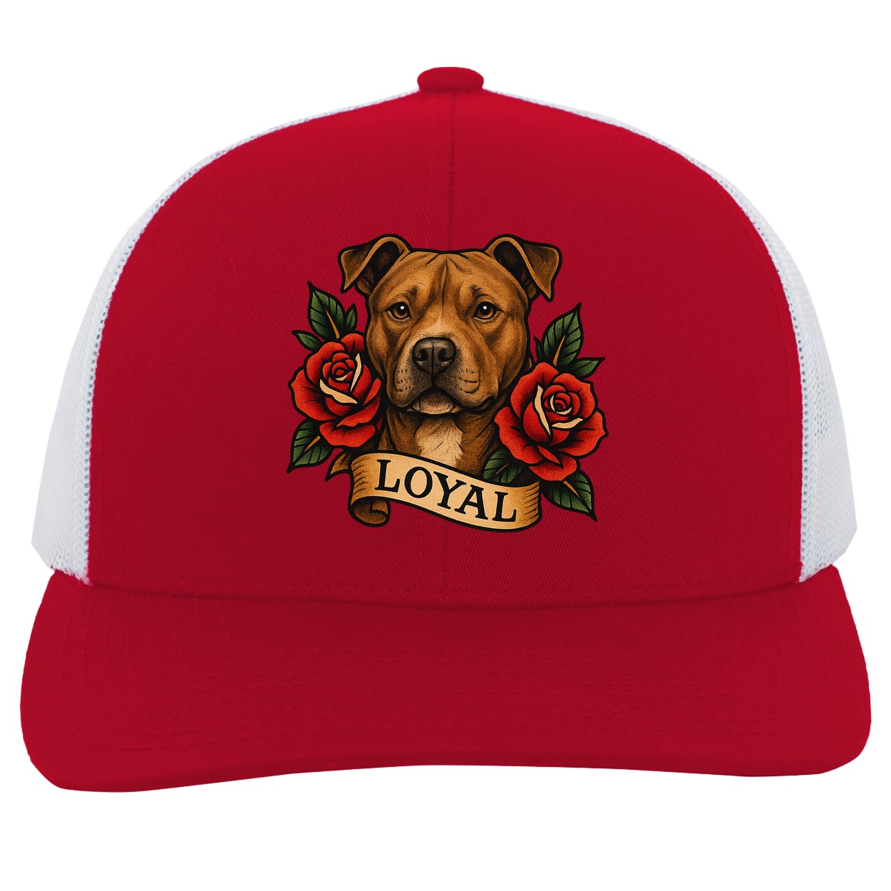 104C Trucker Snap Back - Red/White